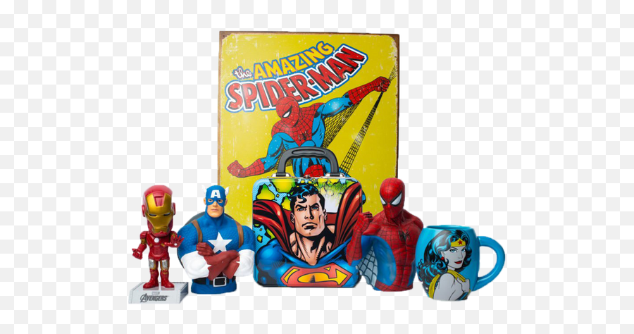 Superhero Memorabilia Gifts - Spider Man Comic Emoji,Superhero Emotion Cards