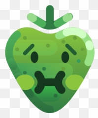 Emoji Nauseated Sick Strawberry Icon - Fresh,Nauseated Emoji