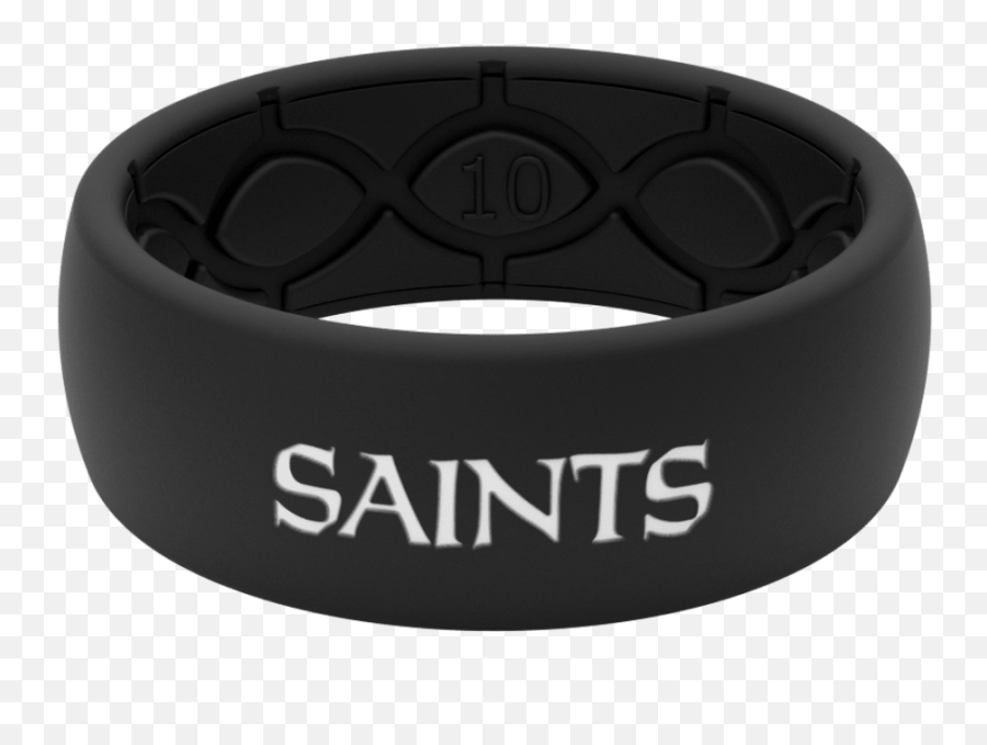 Nfl New Orleans Saints Black Ring - Saints Emoji,Wedding Emoticons Samsung