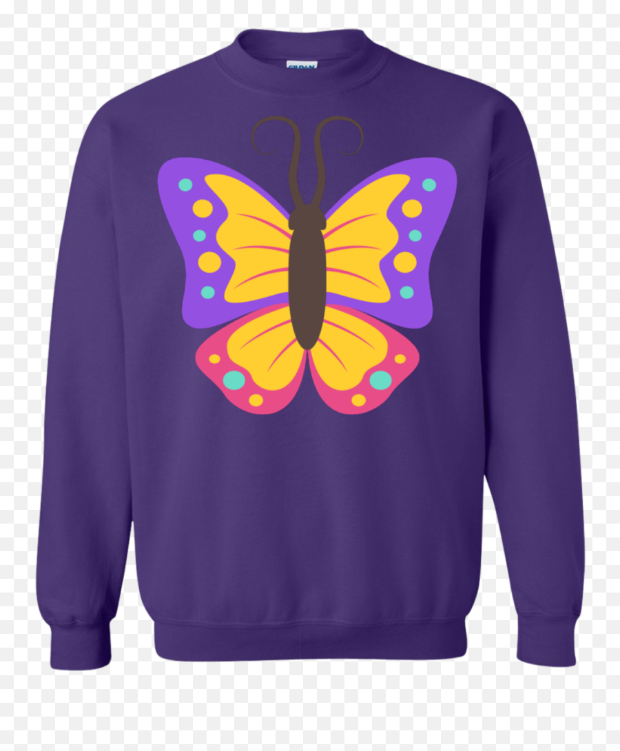 Beautiful Butterfly Emoji Sweatshirt - Donald Trump Shirts Dad,Purple Butterfly Emojis