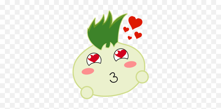 Chibi Onion - Happy Emoji,Onion Emoji