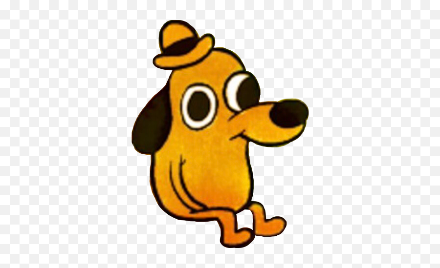 Dog Dogs Meme Memes This Sticker - Fine Dog Meme Png Emoji,This Is Fine Emoji