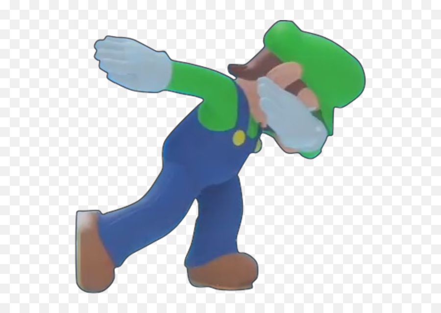 Luigi Dabbing - Dabbing Luigi Transparent Background Emoji,Paper Mario Emojis