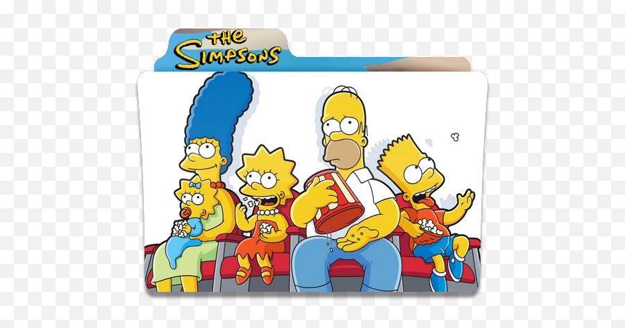 The Simpsons Cine Folder Folders Free Icon Of Simpsons Folder - Transparent Background Simpson Png Emoji,Toad Marge Simpson Emoticon