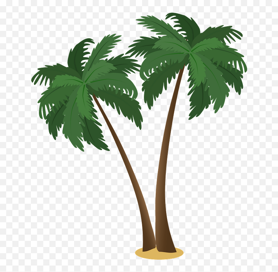 Palm Trees Clipart - Palm Tree Clipart Transparent Background Emoji,What Do Three Palm Tree Emojis