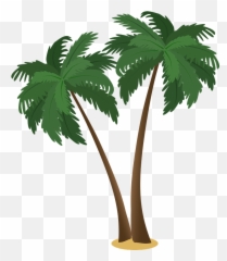 Palm Trees Clipart - Palm Tree Clipart Transparent Background Emoji,What Do Three Palm Tree Emojis