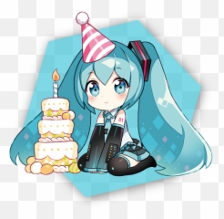 Miku Hatsune Chibi Hatsune Miku - Cute Hatsune Miku Birthday Emoji,Snow Miku Emoticon
