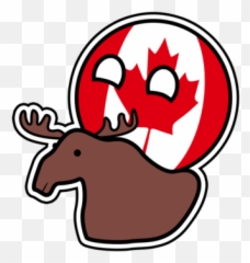Polandball North American Nations Characters - Tv Tropes Countryballs Canada No Background Emoji,Countryball Emotions Creator