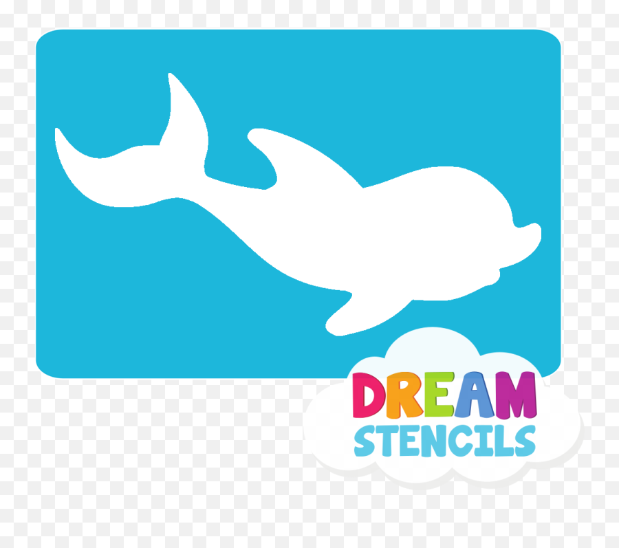 Baby Dolphin Glitter Tattoo Stencil - Hp3 5pc Pack Fish Emoji,Puffer Fish Emoji