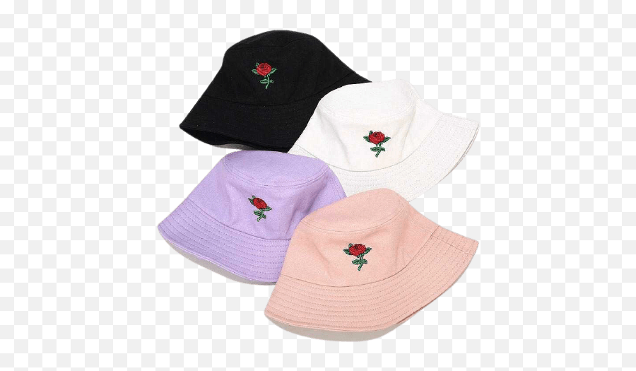 Red Rose Bucket Hat - Bordados En Sombrero De Pescador Emoji,Pink Rose Emojis
