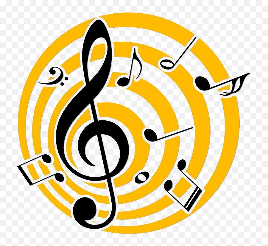 Music Notes Clipart - Clipartworld Clave De Sol Vectorial Emoji,Bass Cleff Emotion