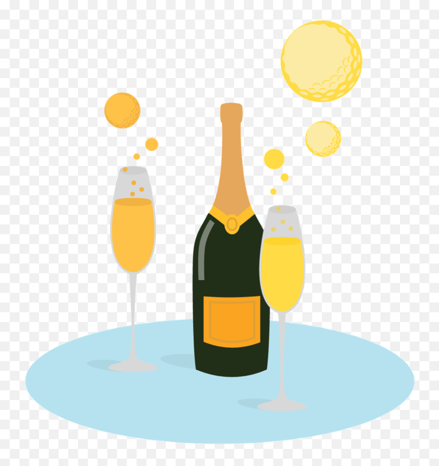 Champagne Bottle And Glasses With Bubbles That Look Clipart - Barware Emoji,Champagne Bottle Emoji