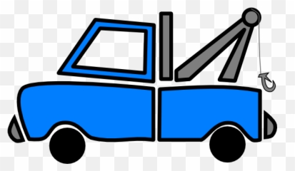 Tow Truck Simple Cartoon Tow Clipart Cliparts And Others Art - Blue Tow Truck Clipart Emoji,Funny Animated Truck Emojis