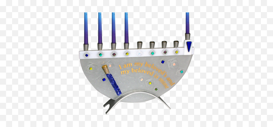 Hanukkah Menorahs For Sale - Beames Designs Menorah Emoji,Chanukah Menorah Emoticon