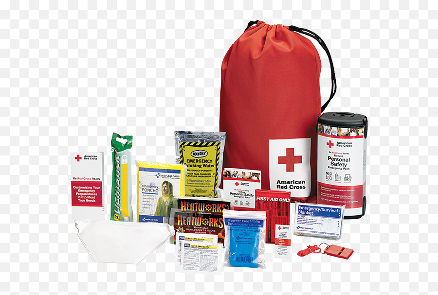 Deluxe Personal Emergency Pack With Bag Red Cross Store Emoji,Grab-bag Emotion
