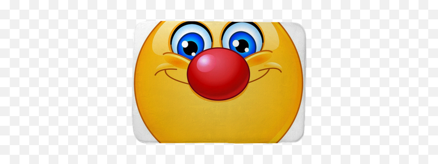 Emoticon With Clown Nose Bath Mat U2022 Pixers - We Live To Change Emoji,Nose Turn Up Emoticon