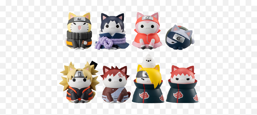 Naruto Shippuuden - Nyaruto Naruto Shipuuden Kessen Akatsukisen Totsunyuuhen Full Set Megahouse Emoji,Kyubi Madoka Emoticon