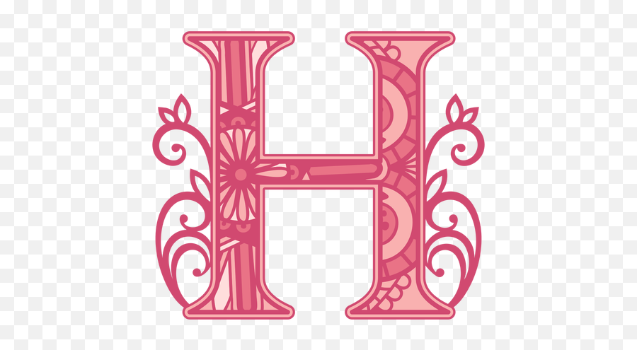 Floral Alphabet H Letter Transparent Png U0026 Svg Vector Emoji,Red Letter Media Emojis