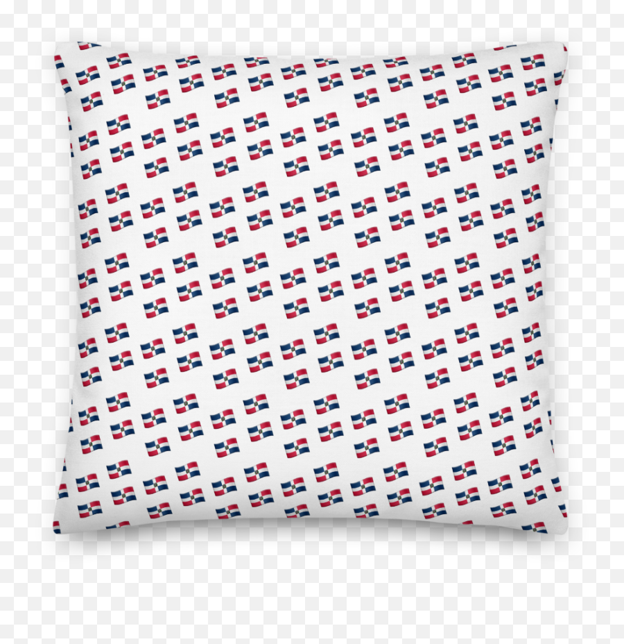 All - Over Emoji República Dominicana Flag Premium Pillow,Luxury Emoji