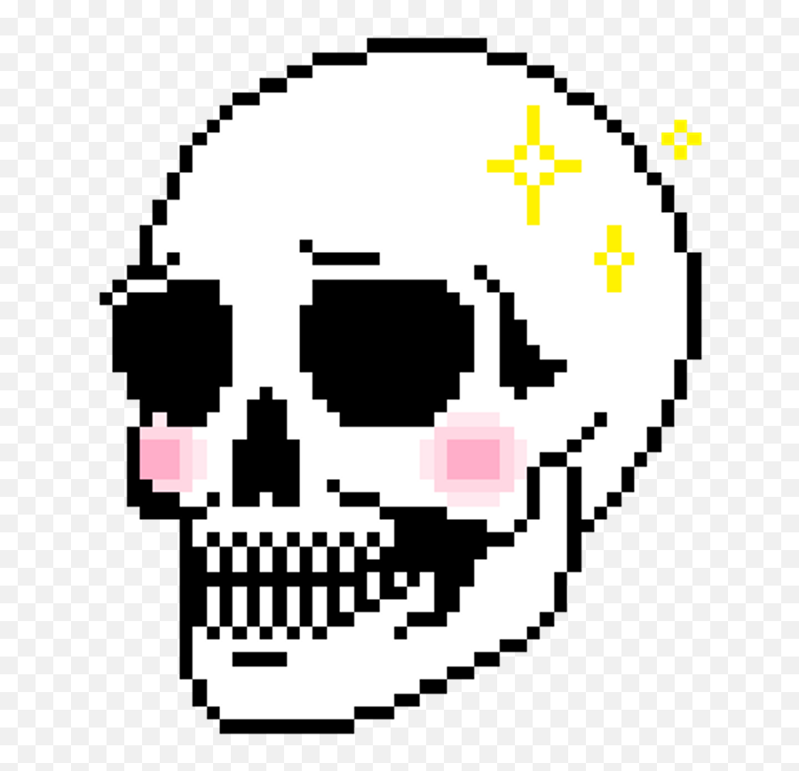 Download Skull Pixel Pixelart Calavera Tumblr Cool Emoji,Skull Emoji Cool