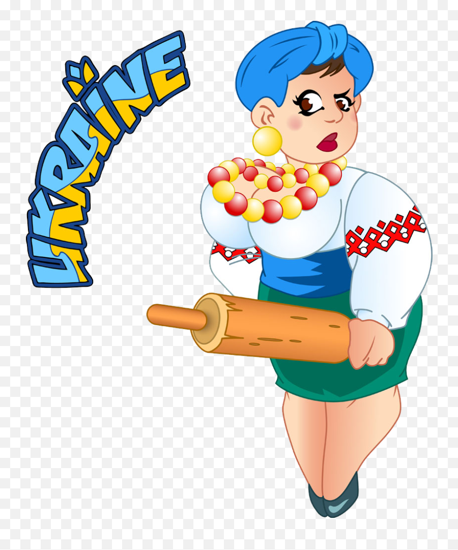 Download Ukraine Cartoon Illustration Women Png Free Photo Emoji,Emoticon Ukrainian Flag Facebook