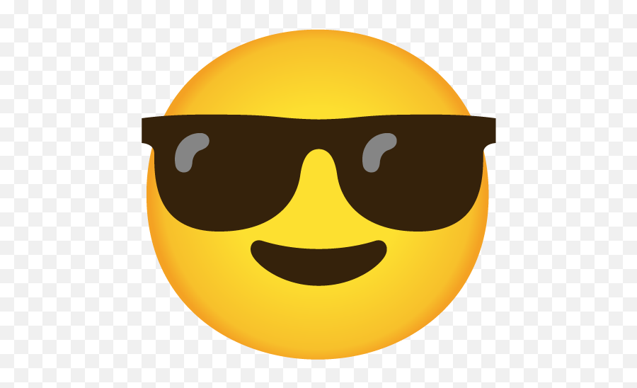 Smiling Face With Sunglasses Emoji - Transparent Emoji Sunglasses Png,Happy Face Emoticon
