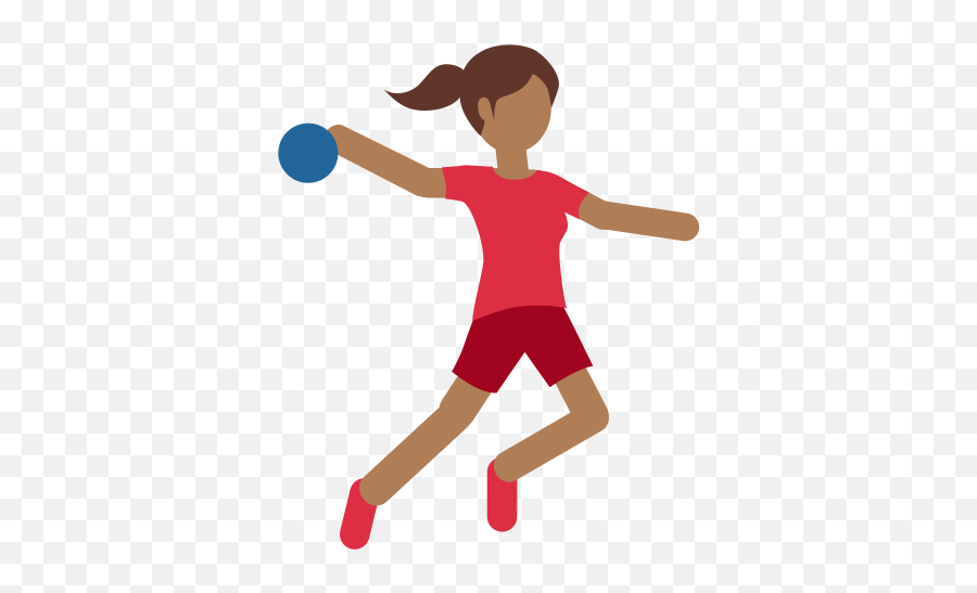 U200d Woman Playing Handball Emoji With Medium - Dark Skin Emoji Handball,Mate Emoji