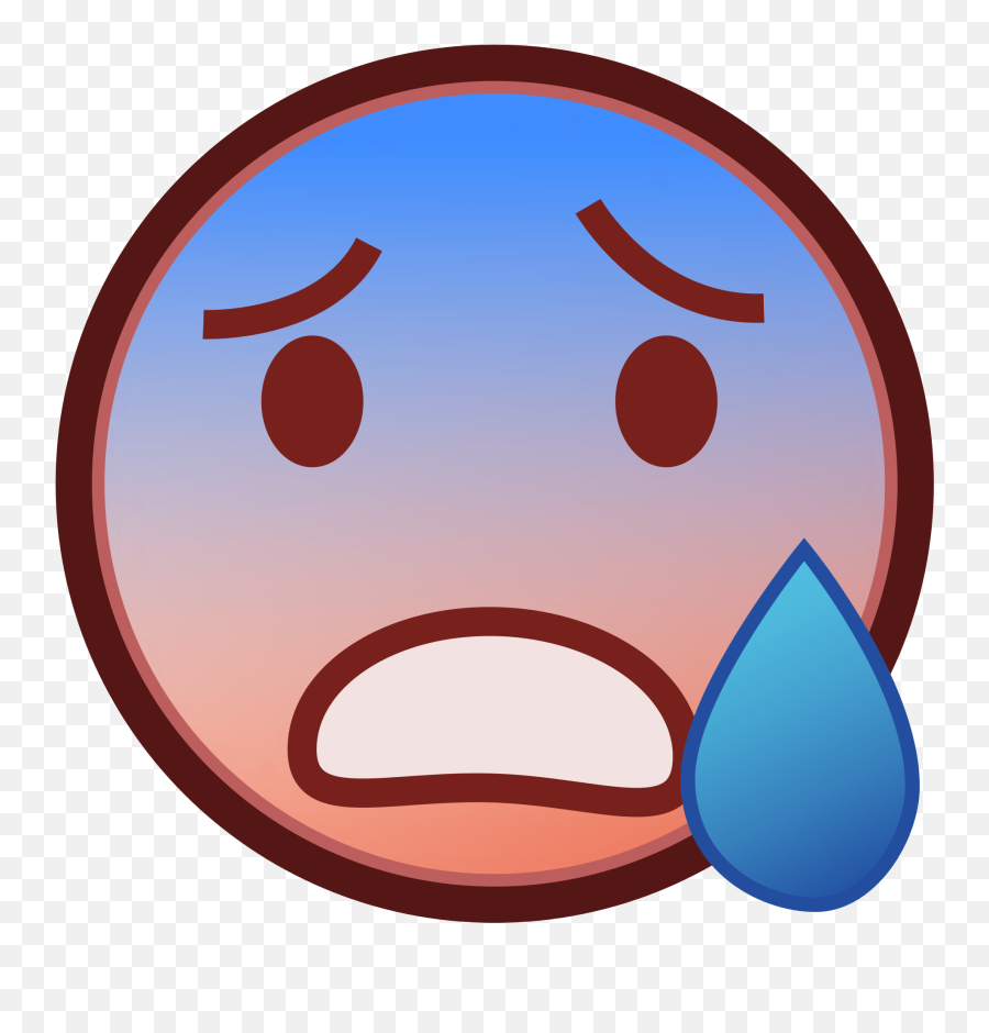 My Disability Is A Joke - Scared Sweat Emoji,Emoji Sweats