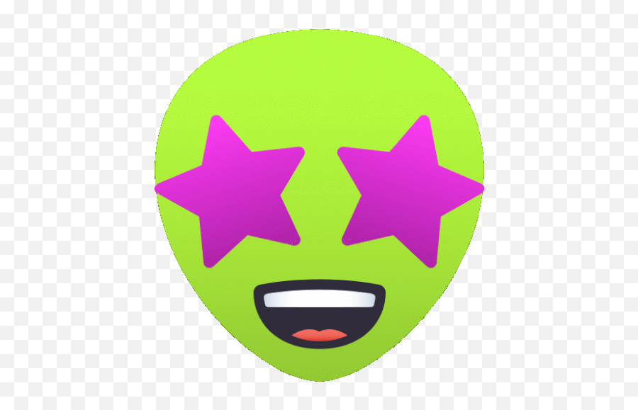 Stardom Alien Gif - Emoji Ojos De Estrella,Starry Eyes Emoji