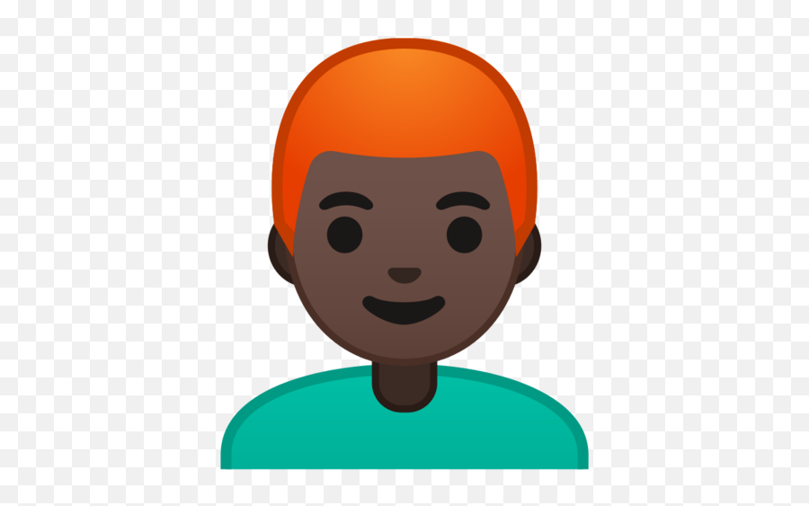 U200d Man Dark Skin Tone Red Hair Emoji - Dark Skin With Red Hair Man,Emoji Red Cheeks