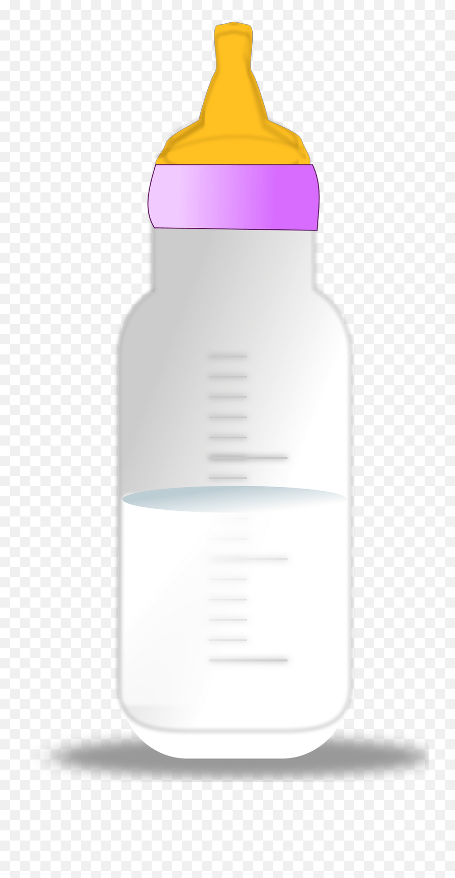 Baby Milk Bottle Clipart - Desenho Mamadeira Fundo Preto Emoji,Emoji Water Bottle Labels