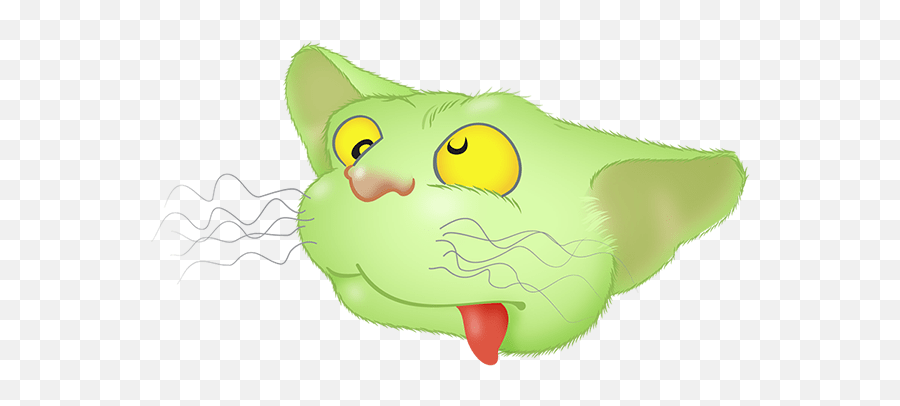 Green Cat Emoji By Yann Le Roux - Ugly,Green Tongue Emoji