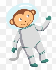 Monkey In Space Clipart Free Download Transparent Png - Clip Art Monkey In Space Emoji,Space Man Emoji