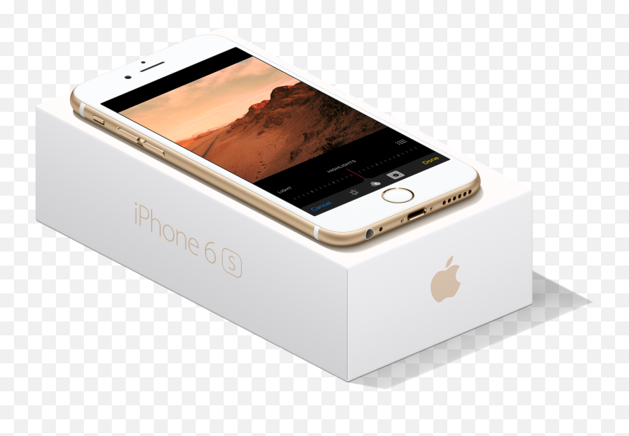 Download Iphone 6s Dourado Em Cima Da Sua Caixa De Frente E - Iphone 8 Box Png Emoji,Fleur De Lis Emoji Iphone