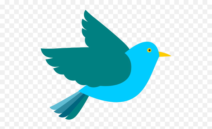 Transparent Bird Clipart - Clip Art Bird Emoji,Flying Bird Emoticon