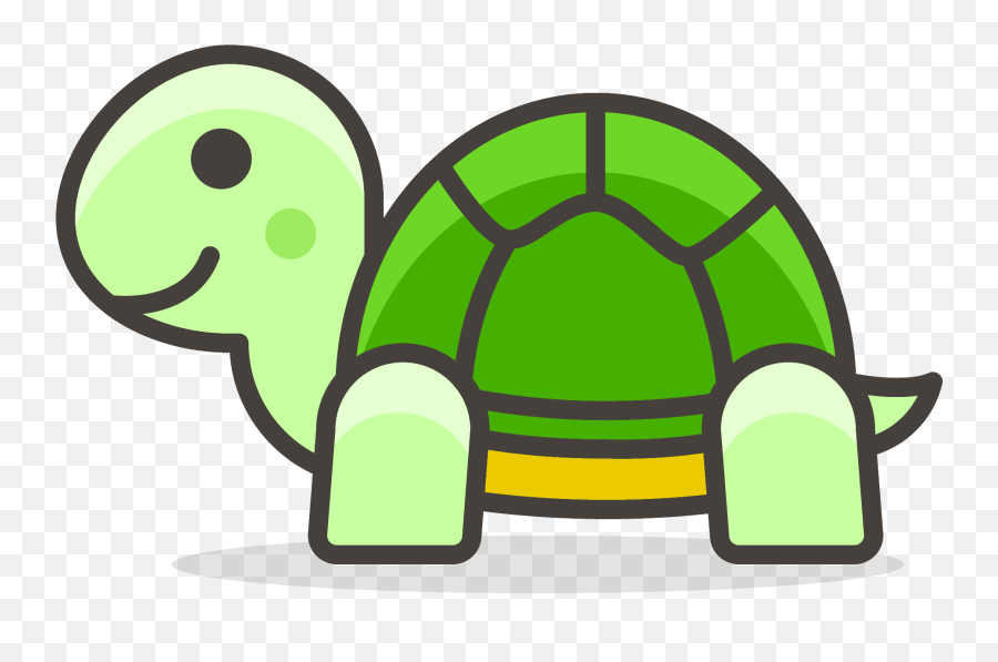 Turtle Emoji Icon Of Colored Outline - Transparent Background Turtle Icon,Google Turtle Emoji