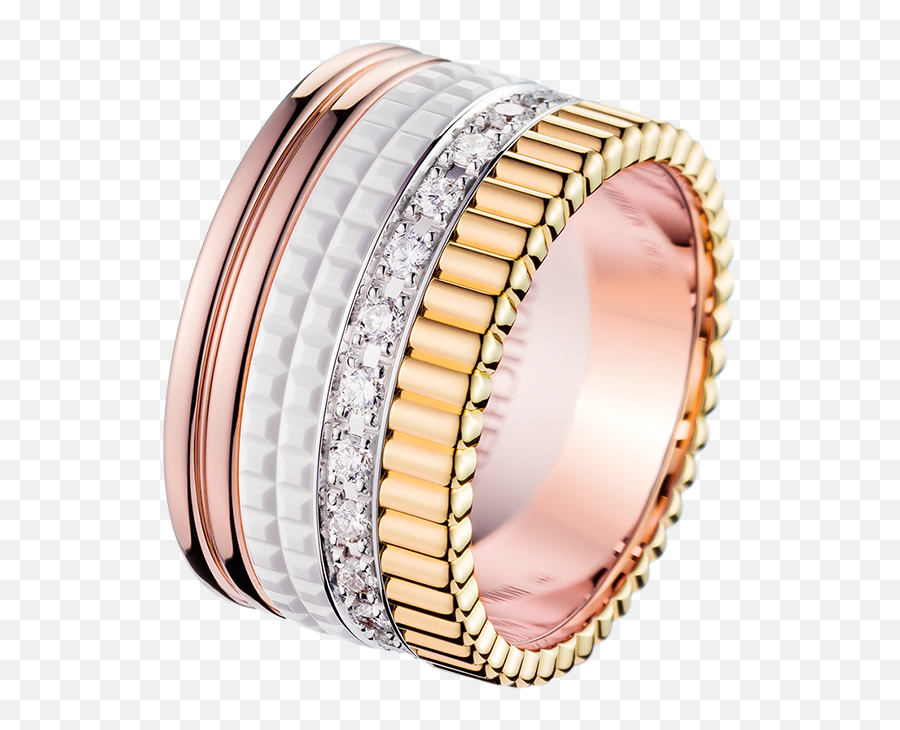 Quatre White Edition Large Diamond Ring - Boucheron White Gold Ring Emoji,Man Engagement Ring Woman Emoji