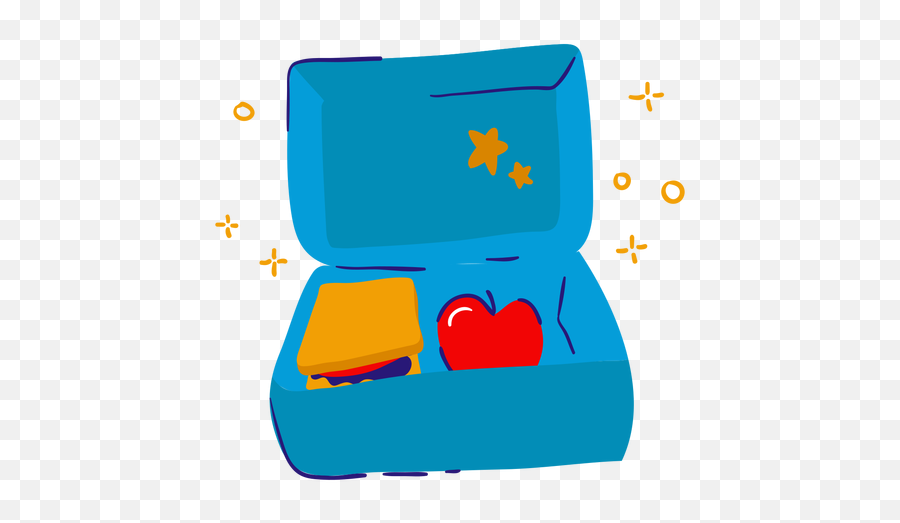 Lunch Box Flat - Lonchera Vector Png Emoji,Emoji Sequin Lunch Box