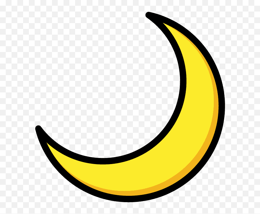 Crescent Moon - Luna Emoji,Moon Emoji
