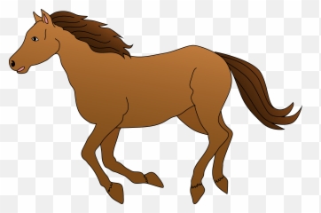 Brown Horse Galloping Clipart Free Clip - Horse Clipart Emoji,Fish Horse Emoji