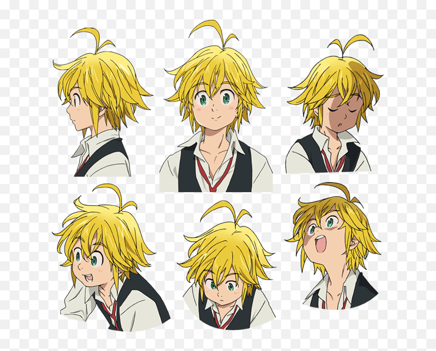 Image Gilthunder Anime Character Designs 1 Png Nanatsu No - Meliodas Seven Deadly Sins Face Emoji,Can Meliodas Get His Emotions Back