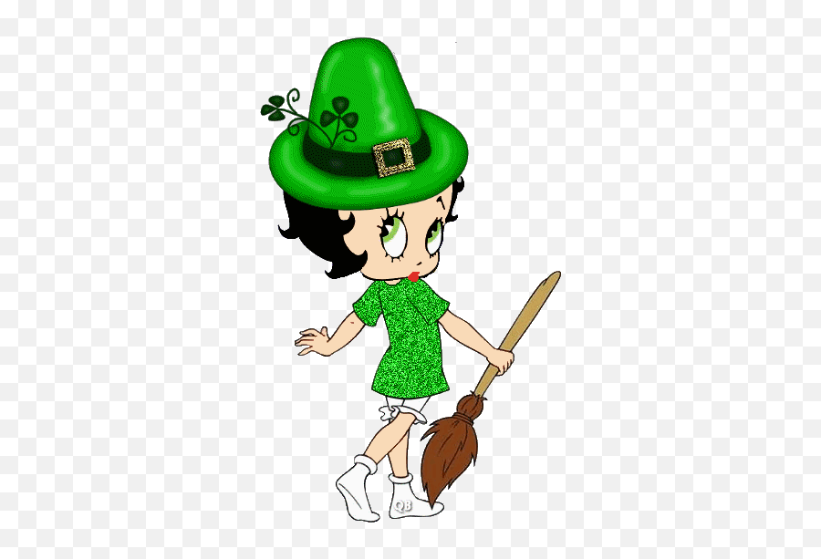 Top Santa Hat Stickers For Android U0026 Ios Gfycat - St Patrick Day Transparent Betty Boo Emoji,Betty Boop Emoji