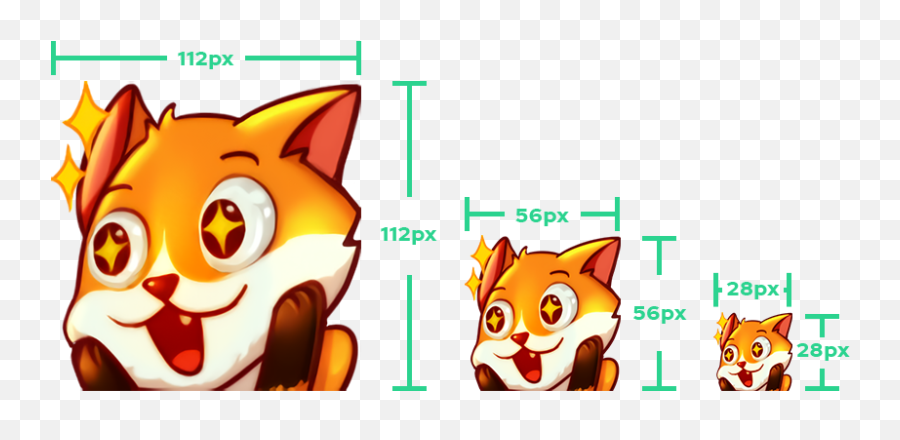 Twitch Graphics Size Guide - Dot Emoji,Teitch Emoticons