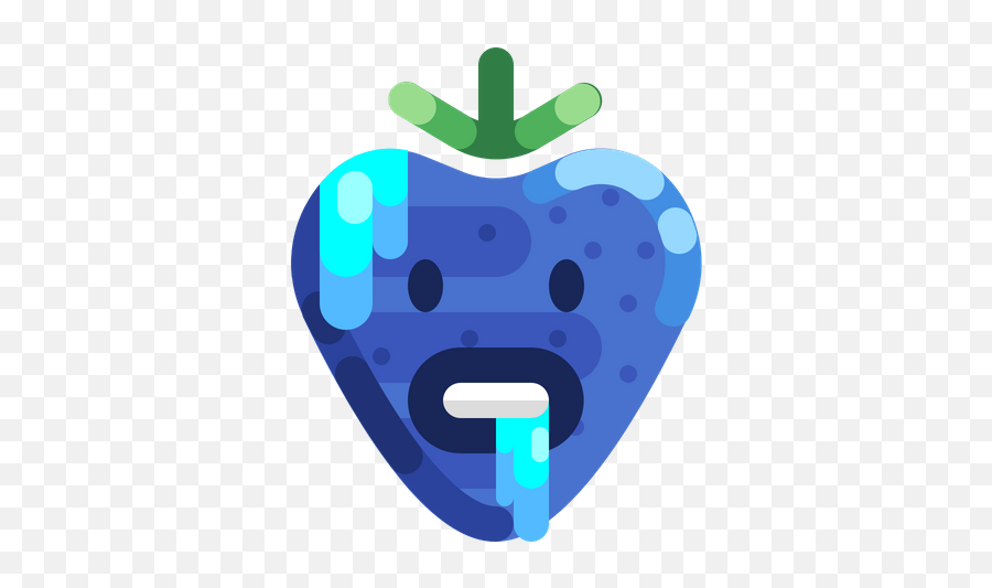 Cold Strawberry Emoji Icon Of Flat - Fresh,Icicle Emoji