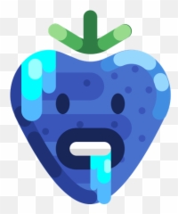 Cold Strawberry Emoji Icon Of Flat - Fresh,Icicle Emoji
