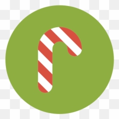 Candy Cane Icon - Candy Cane In Circle Emoji,Candycane Emoji