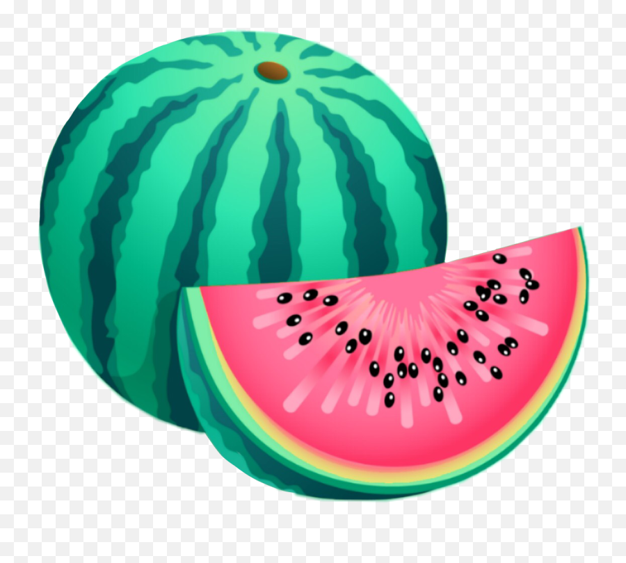 Art Sticker - Watermelon Png Clipart Emoji,Peach Emoji Gener