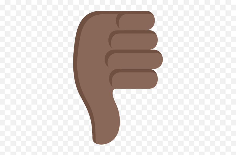 Thumbs Down Sign Tone Emoji - Thumb Signal,Brown Thumb Emojis