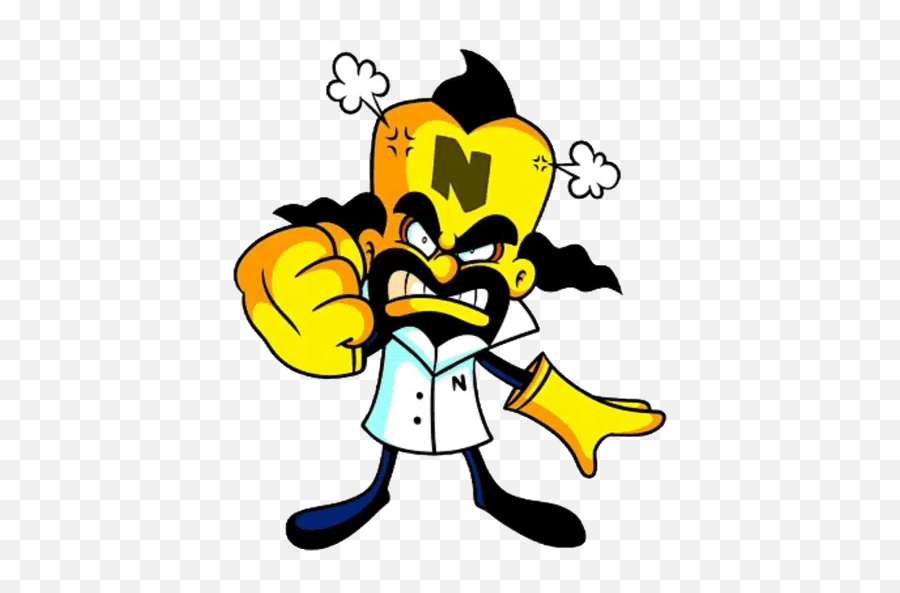 Crash Bandicoot 2of 2 Whatsapp Stickers - Stickers Cloud Cómo Dibujar A Neo Cortex Emoji,Crash Bandicoot Emojis