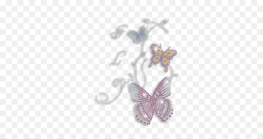 Bling Butterflies Fly Happily Iron - Decorative Emoji,Emotion Butterflies